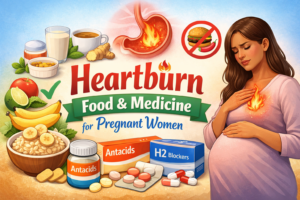 Heartburn Food and Heartburn medicine for  Pregnant women